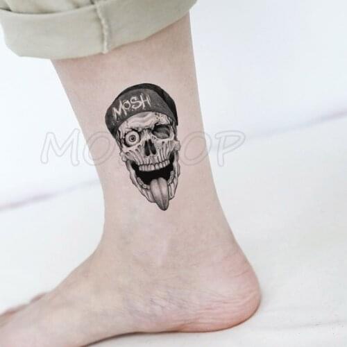Waterproof Temporary Tattoo Stickers Terror Pirate Skull Tattoo Small Size Tatto Flash Tatoo Fake Tattoos for Man Girl Women