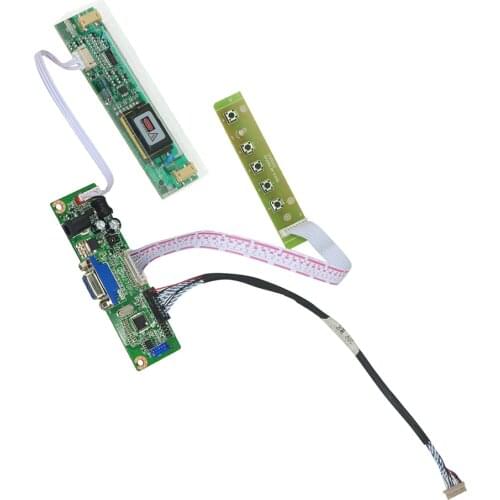 Universal LCD VGA LVDS Converter Controller Board Kit DIY For 20 PIN M150XN07 CCFL Panel