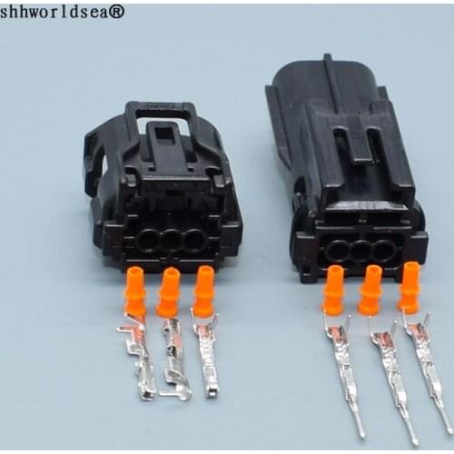 Worldgolden 3 Pin male female 6189-1129 6188-4920 12353 Wire Connector Headlight Lamp Socket Camshaft Sensor Plug For Toyota