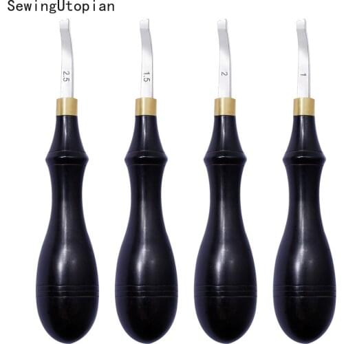 1/1.5/2/2.5mm Leather Craft Edge Creaser Stainless Steel Blade Shallow Groove Press Line Polished Press Sideline Edge Tool