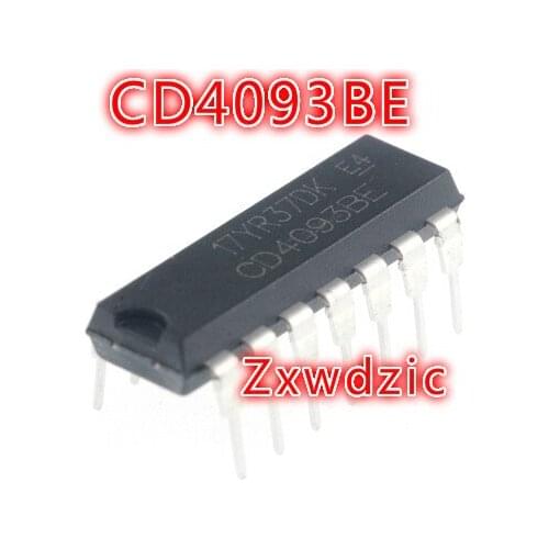 10PCS CD4093BE DIP14 CD4093 DIP 4093 DIP-14 4093BE new and original IC