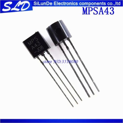 10pcs/lot MPSA43 A43 NPN TO-92 new and original
