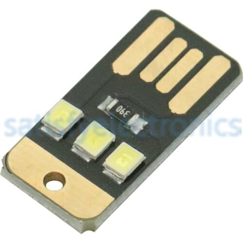 10PCS Card Lamp Bulb Led Keychain Mini LED Night Light Portable USB Power White