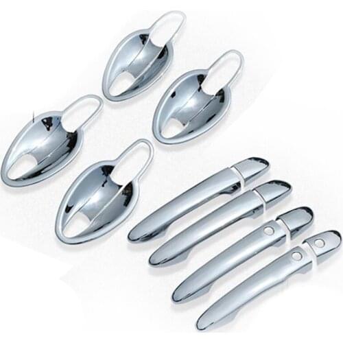 Car Styling For Mazda CX-9 CX9 2017 2018 2019 New ABS Chrome Outer Door Handle Cover + Car Door Bowl