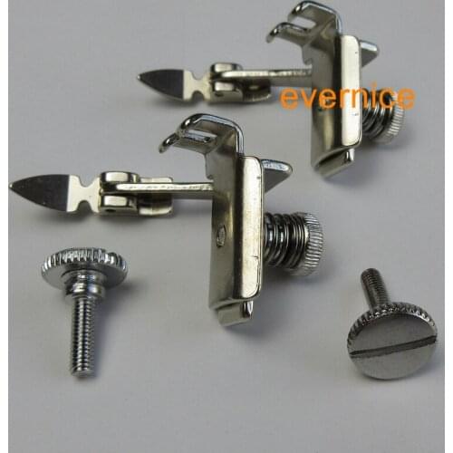 2 Adjustable Narrow High Shank Zipper Cording Piping Foot For Necchi Brother