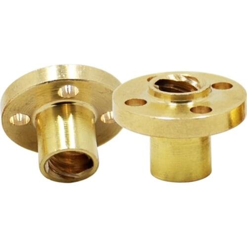 2pcs T8 8mm Brass Nut for Lead Screw 3D Printer Trapezoidal Spindle Screw