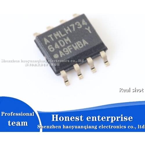 Free shipping original authentic ATMLH734 AT24C64D-SSHM-T 64DM 8-pin EPPROM programmable memory integrated electronic chip