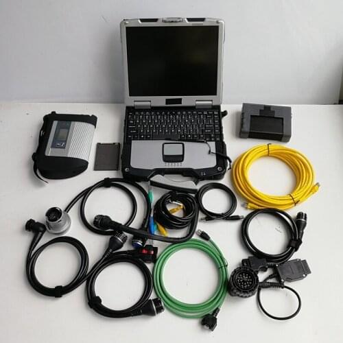 Auto Diagnostic tools MB Star C4 and Icom A2 with Software in 1TB New SSD on Used laptop Toughbook CF-30