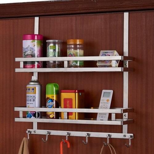 Free punching rack door hook hanger stainless steel rack bedroom clothes coat hook bathroom towel rack