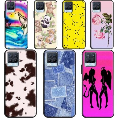 Devil Angel Butterfly Safari Babies For OnePlus 9 Pro 8 Pro 8T 9R Case For Realme GT Neo 6 7 i 8 Q3 Pro C21 C15 C11 C3 Coque