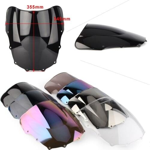 Motorcycle WindScreen Wind Deflector Black Blue Color Windshield WindScreen Universal For Kawasaki ZZR400 ZZR600 1993-2007