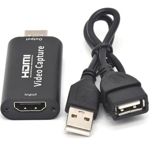 HDMI To Usb Video Capture Card 1080p Hd Recorder Game/video Live Streaming Food Editor Playback Adapter Plug