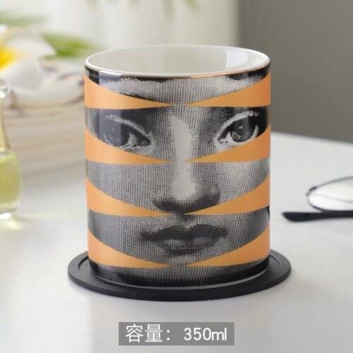 Ceramic Coffee Cup 350ml Sexy Personality Tea Cup Milk Cup Home Office Coffee Cup Birthday Gift Christmas Decoration