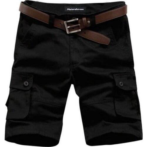 Summer 2020 Outdoor Cargo Overalls Shorts Mens sport Baggy Loose Mountaineering Cotton Hiking Camping shorts Plus-size 4XL