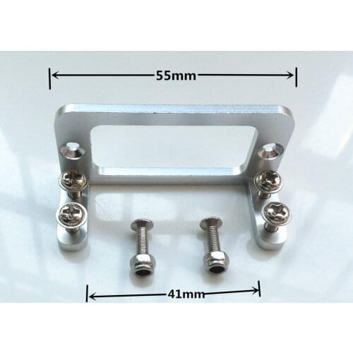 Model aircraft model uses aluminum alloy standard S3003 rudder rack MG995 and other steering gear brackets server seats