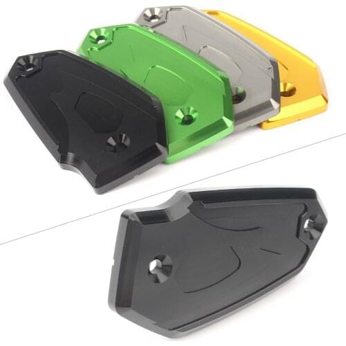 Motorcycle Brake Fluid Tank Cap Cover Brake Fluid Reservoir For Kawasaki ER6N ER6F Z650 Z900 Z800 Versys 650 etc CNC Aluminum