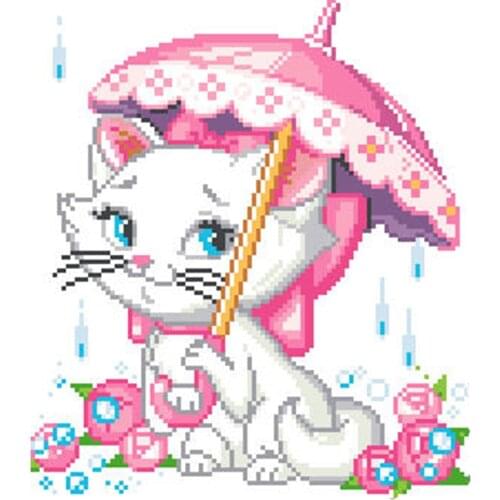 DIY Cross stitch set With Color Printed Pattern Bead embroidery picture for adult beads decor diy kit Seed beads 11.1“x12.6"