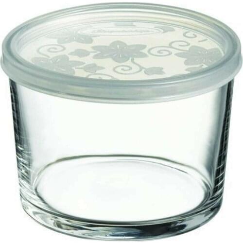 2 Pcs Set Storage Organizer Lunch Box Set Cookies Candy Kitchen Jar Spices Yellow Glass With Lids Food Container Home Decoration