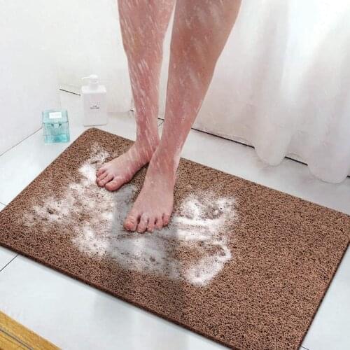 Bathroom Non-Slip Mats Shower Room Bathing Stepping Mats PVC Quick-Drying Soft Bathroom Toiletsaterproof Mats