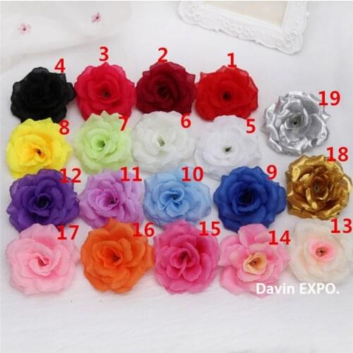 New 30pcs Blooming Marriage Silk Flower Big Rose Artificial Flowers Bouquet Wedding Party Decoration Home DIY Decor Scrapbooking