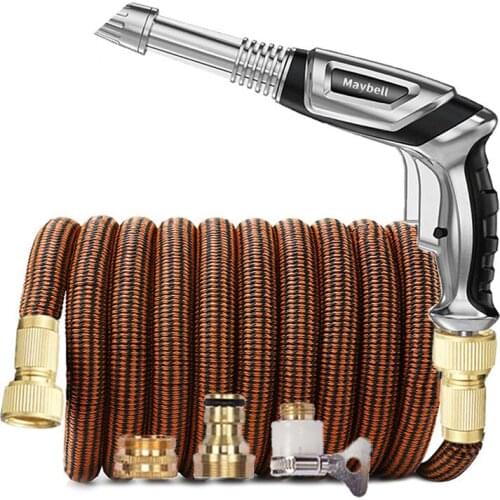 NEW Expandable Garden Hose 1/2 Flexible Magic Pipe 150FT Powerful Pressure Car Wash Jet Water Gun Sprinkler manguera para jardin