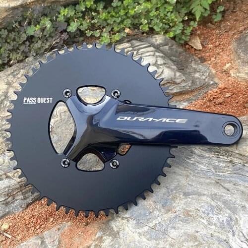PASS QUEST R8000 R9100 Round/ Road Bike Chain Crankshaft Closed disk 110BCD 58T Narrow Wide Chainring For R7000/R8000/DA9100
