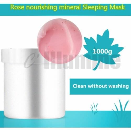 Rose Nourishing Mineral Sleeping Mask Moisturizing Clean Cosmetics OEM 1000g