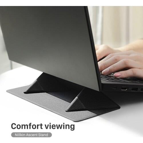 NILLKIN Laptop Stand Adjustable Laptop Pad Holder Adhesive Folding Bracket Portable Tablet Holder for iPad MacBook Laptop Mi Pad