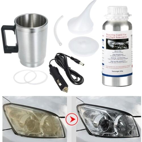 800g Chemical Polish Headlight Polisher Polymer Liquid Headlights Polishing Kit Vapor Car Headlight Restoration Renovator