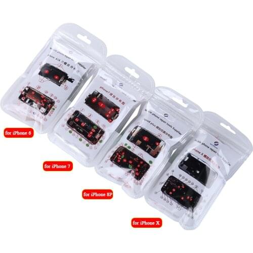 Full Screw Set Motherboard Bottom Screws With Screwdriver for iPhone 6/6P/6S/6SP/7/7P/8/8P/X/XR/XS/XS MAX Repair Tools Kit