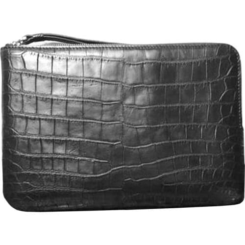 Hongsen male crocodile belly male Hand bag large capacity Hand caught bag men clutch bag male bag