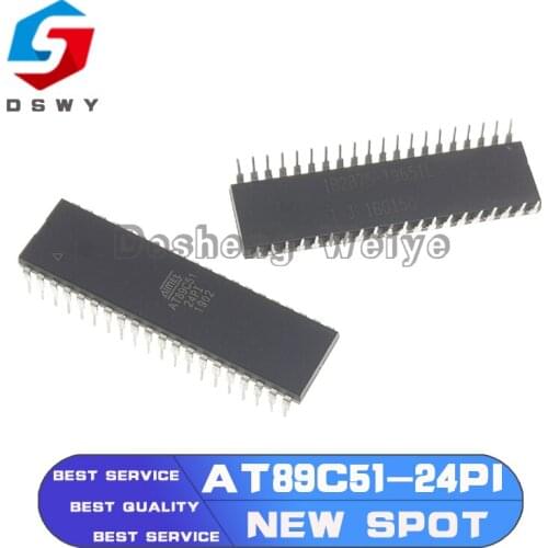 1Pcs/Lot AT89C51 89C51 AT89C51-24PI AT89C51-24PU AT89C51-24PC DIP-40 In Stock