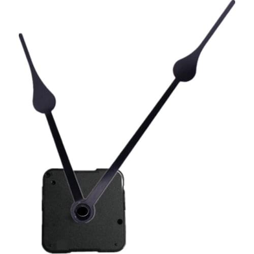 10pcs Quartz DIY Clocks Parts Quartz Clock Movement Mechanism Repair Parts Black Include Hands Replacement Parts Kit Set