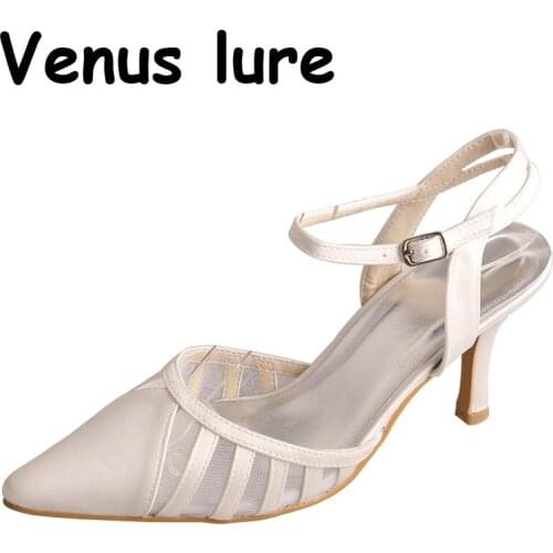 23 Colors Wedding-shoes-bride Fashion Footwear Shoes Pointed Toe Ivory