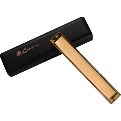 28 Hole Wide Range Harmonica Key of C Tremolo Harmonica Mouthorgan Professional Wind Instrument Black