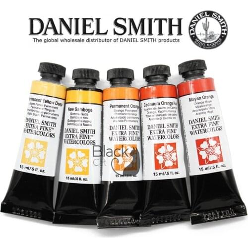 American Original Daniel Smith Master Watercolor Paint, Regular Color 15ml Orange Series Aquarela Art Supplies