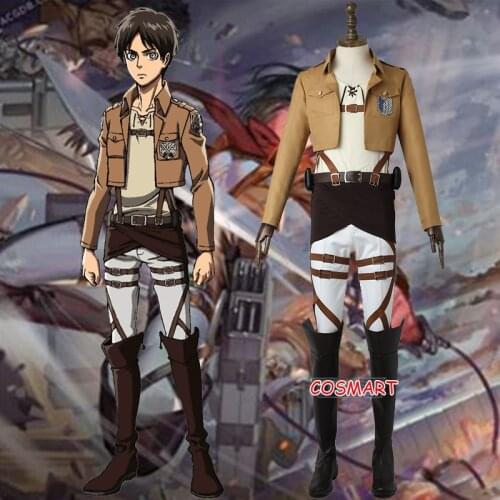 Anime Attack on Titan Eren Jaeger Jacket Pants Cloak Uniform Shingeki no Kyojin Cosplay Costume Halloween Suit Custom-made S-XL