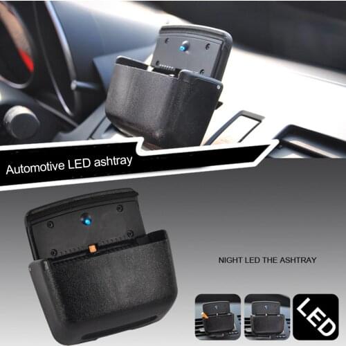 Universal Car Air Outlet Ashtray Multi Use LED Cigarettes Ash Collector Trash Can