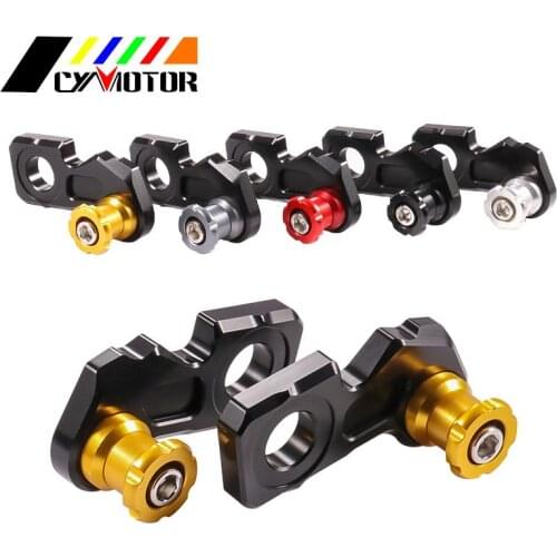 CNC Motorcycle Spools Chain Adjustment Bracket Screws Block Swing Arm Slider For Honda CB 650R CB650R CBR CBR650R 2019-2020 2019