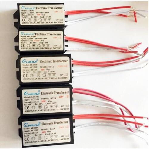 1 piece 3 years warranty Metal electronic transformer driver for 12V 20W 160W 250W LED light bulbs Driver Power Supply