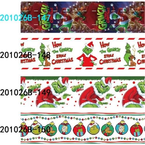 22mm 25mm 38mm 75mm christmas character cartoon ribbon