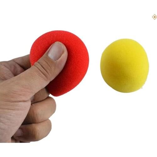 2 Pcs/ Set Color Change Sponge Ball Magic Tricks Fun Super Soft Sponges Changing Ball Square Close Up Stage Magic Props