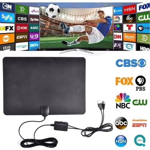 Indoor TV Antenna Signal Amplified Digital TV Antenna HDTV With Amplifier Signal Booster ATSC HD Cable For DVB-T2 TV Aerial