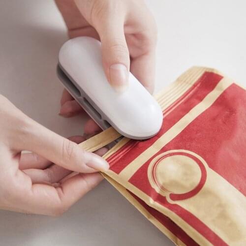 Portable Mini Sealing Household Package Sealing Machine Heat Sealer Capper Food Saver Vacuum Resealer For Snacks Bags Plastic