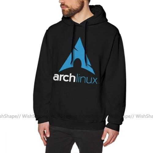 Linux Hoodie Arch Linux Merchandise Hoodies Male Cotton Pullover Hoodie Long Sleeve Winter XL Streetwear Red Nice Hoodies