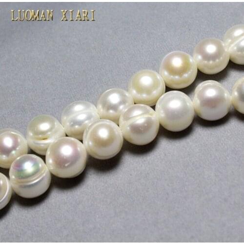 LUOMAN XIARI AA+ Irregular Natural Pearl Beads For Jewelry Making DIY Bracelet Necklace Material 11-12mm Strand 14