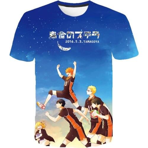 2021 New Mens 3D Printing Volleyball Junior Casual Hip Hop Casual T-shirt O Neck Top