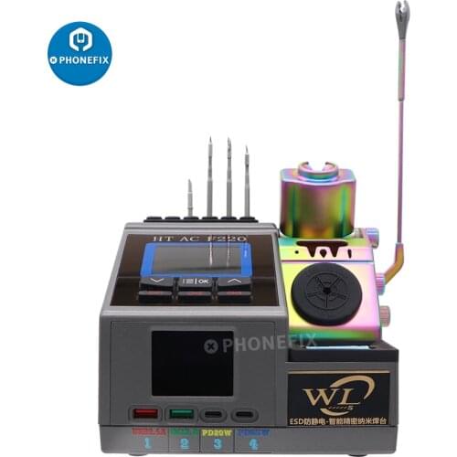 WL F220 Soldering Station for Cell Phone Welding Repair with JBC C210/C245/C115 Handle and Soldering Tips Nano Soldering Station