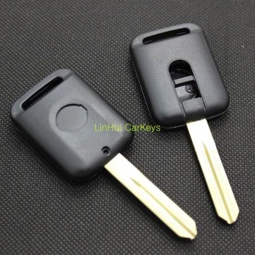 PINECONE for NISSAN ElGRAND Remote Car Keys 2 Buttons Uncut Brass Blank Blade Straight Key ABS Shell 1PC