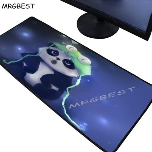 MRGBEST Cute Cat Panda Animal Rubber Mouse Pad PC Computer Laptop Game Mousepad Play Mousemat Multiple Size Options Large Locked